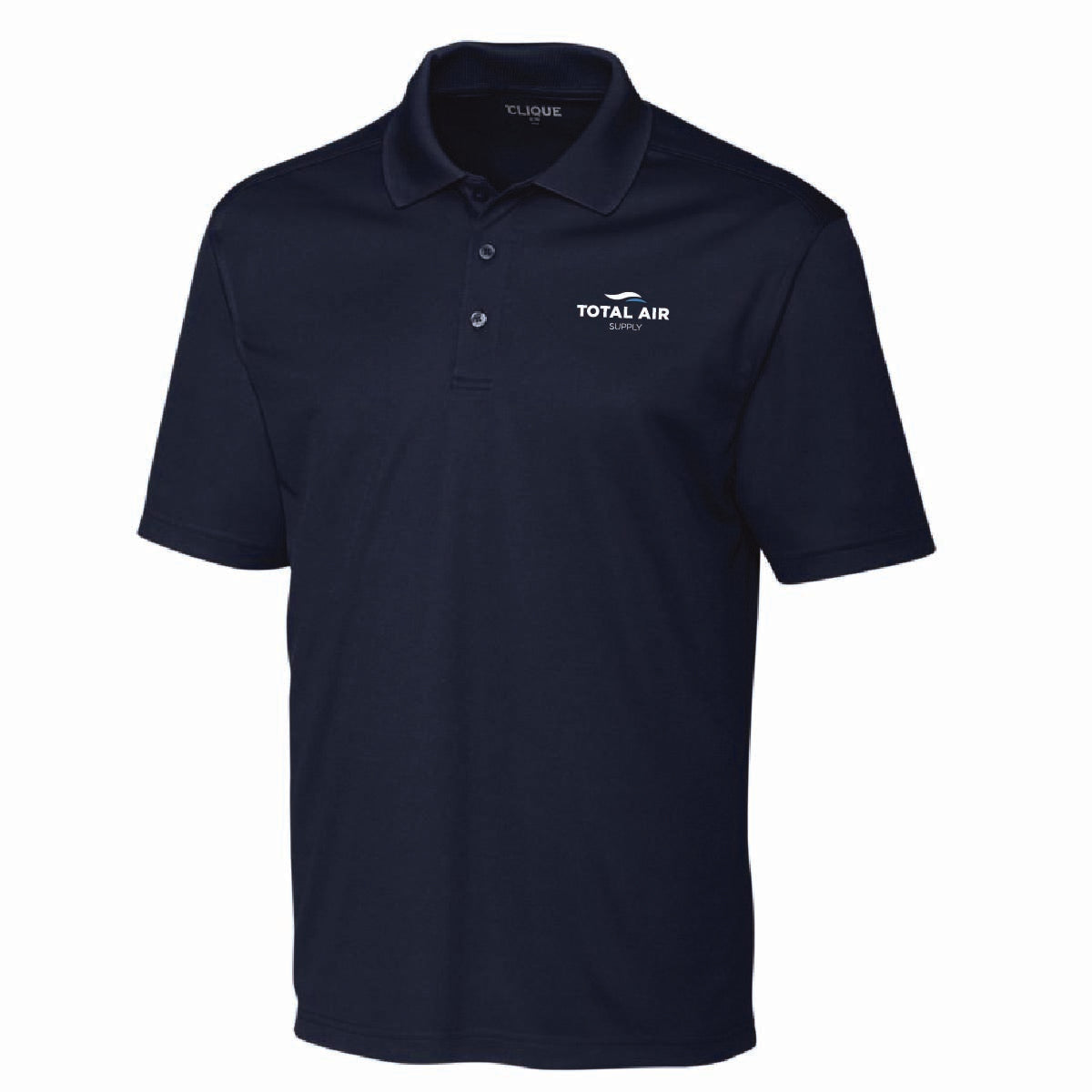 Clique by Cutter Men's Spin Performance Polo with Total Air Supply Logo