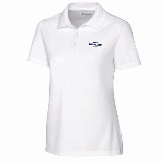 Clique by Cutter Women's Spin Performance Polo with Total Air Supply Logo