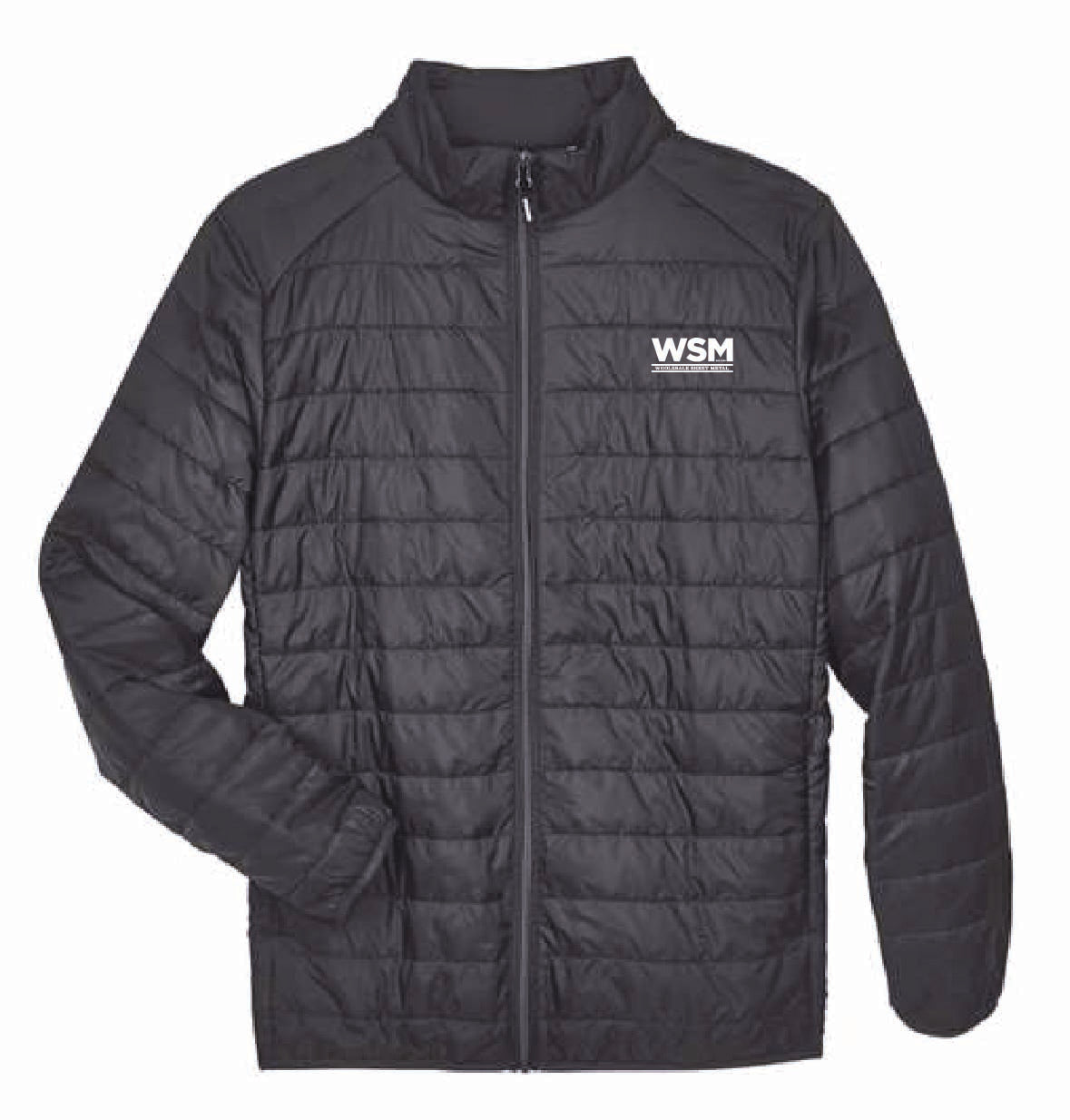 Core 365 Men's Packable Puffer Jacket with WSM Logo