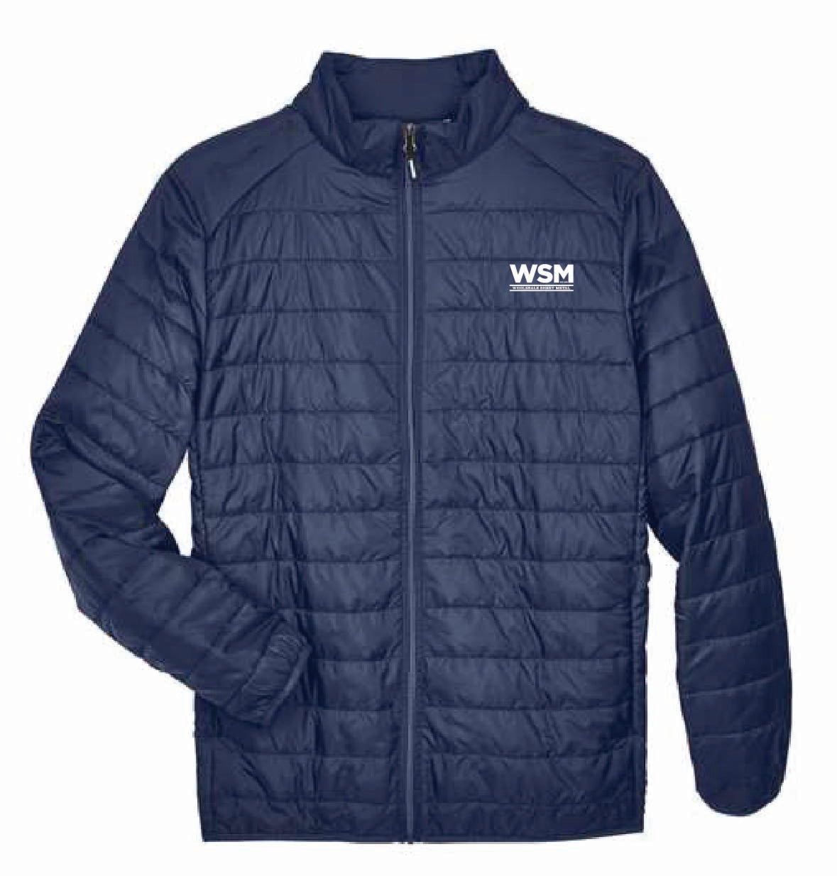 Core 365 Men's Packable Puffer Jacket with WSM Logo