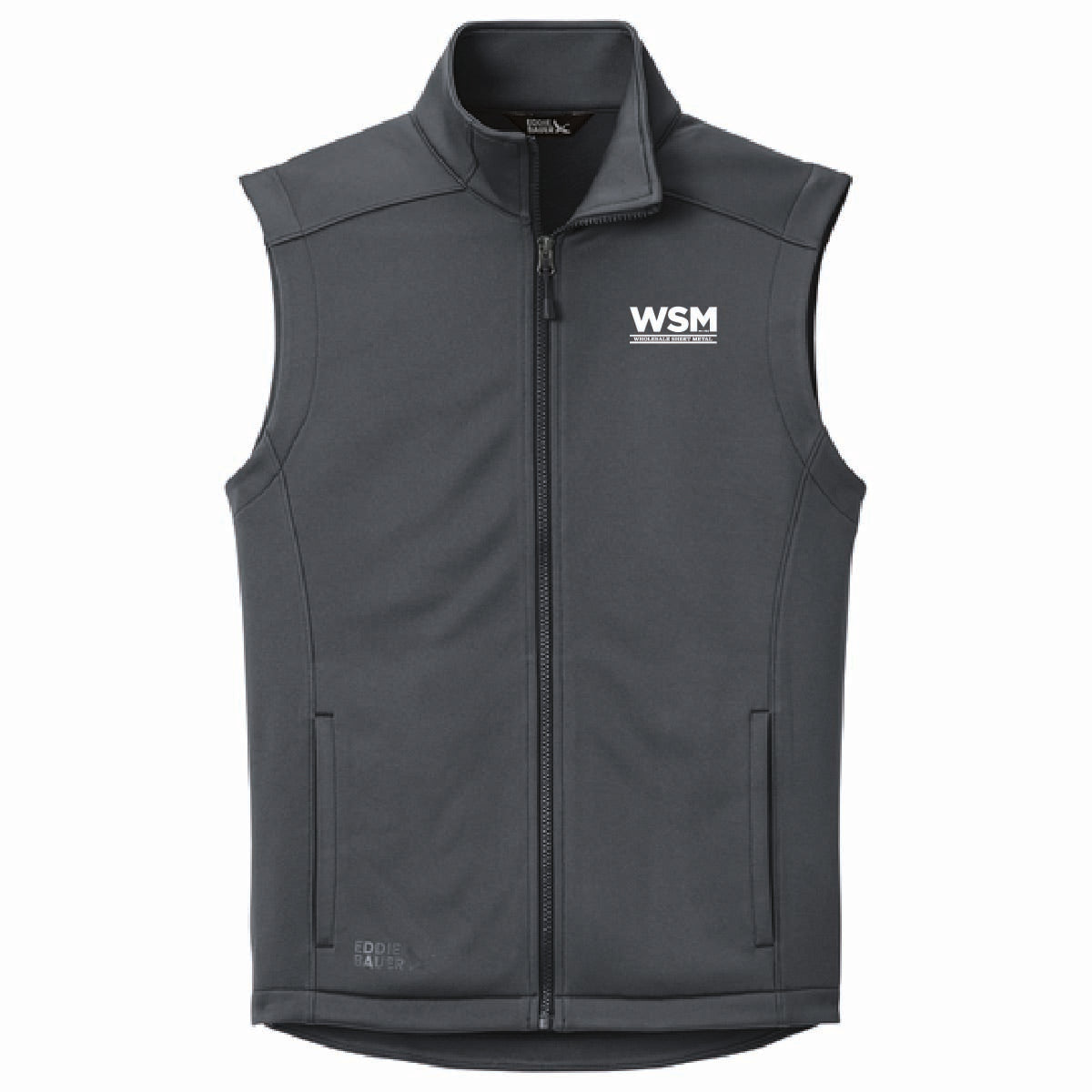 Eddie Bauer Men's Smooth Mid Layer Fleece Vest with WSM Logo