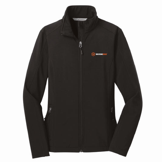 Port Authority Women's Core Soft Shell Jacket with Wolverine Brass Logo