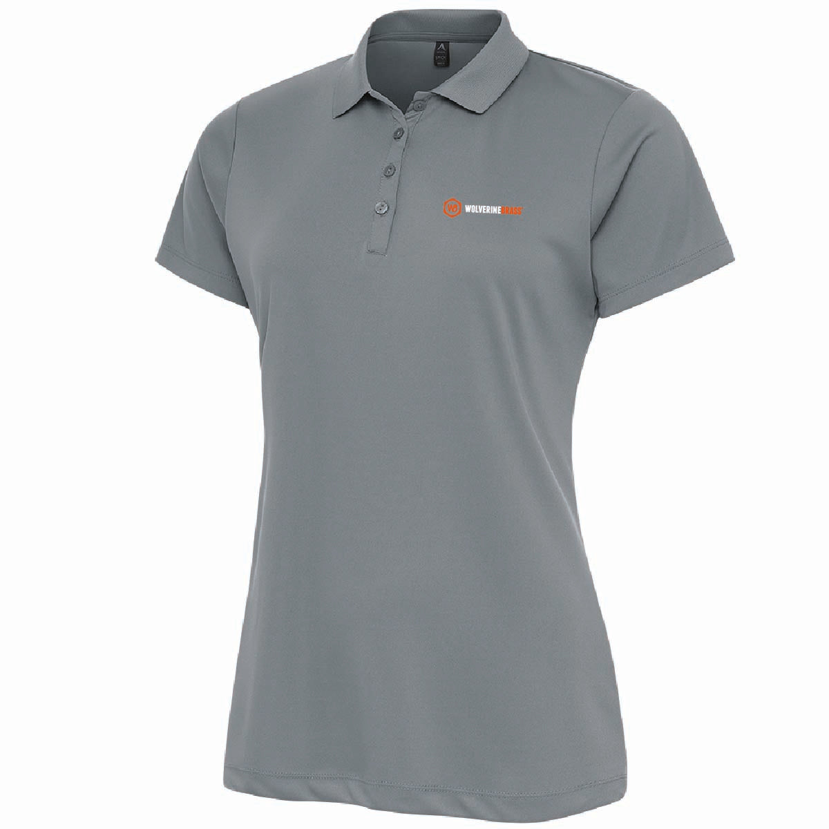 Antigua Women's Flex Polo with Wolverine Brass Logo