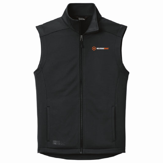 Eddie Bauer Men's Smooth Mid Layer Fleece Vest with Wolverine Brass Logo