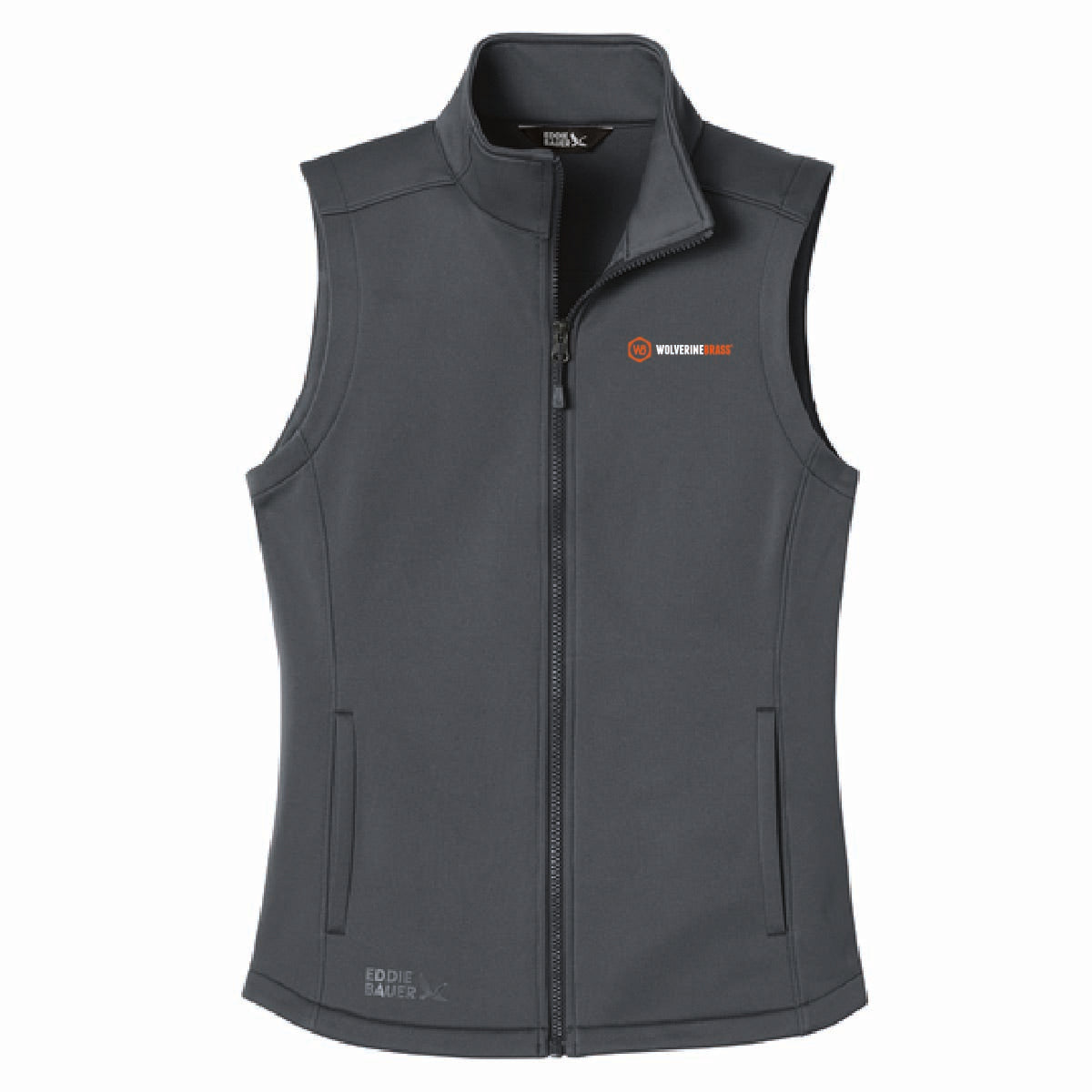 Eddie Bauer Women's Smooth Mid Layer Fleece Vest with Wolverine Brass Logo