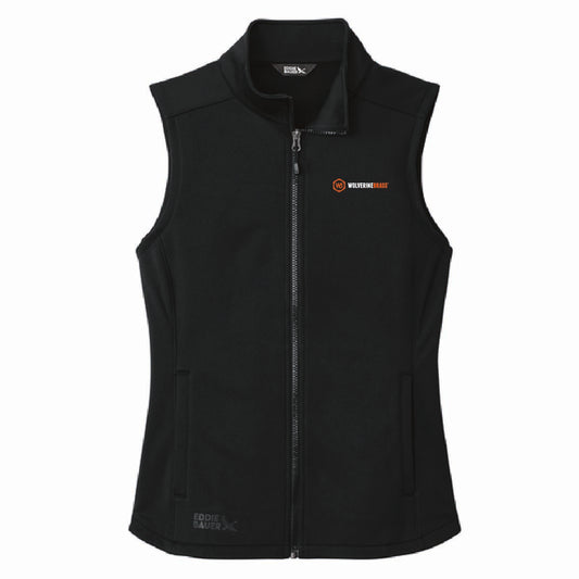 Eddie Bauer Women's Smooth Mid Layer Fleece Vest with Wolverine Brass Logo