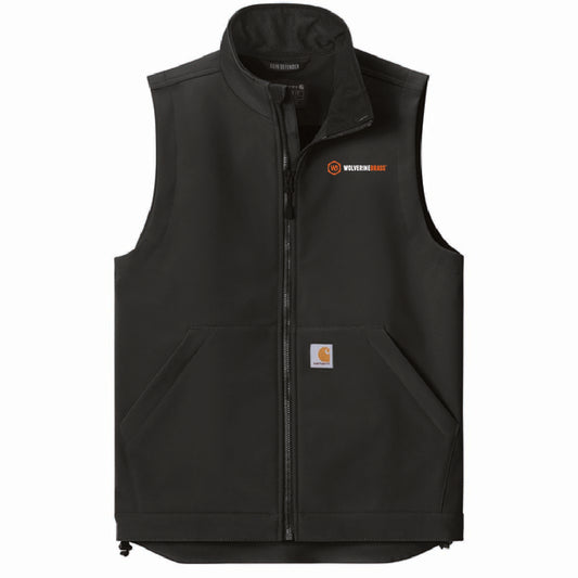Carhartt Men's Rain Defender Soft Shell Vest with Wolverine Brass Logo