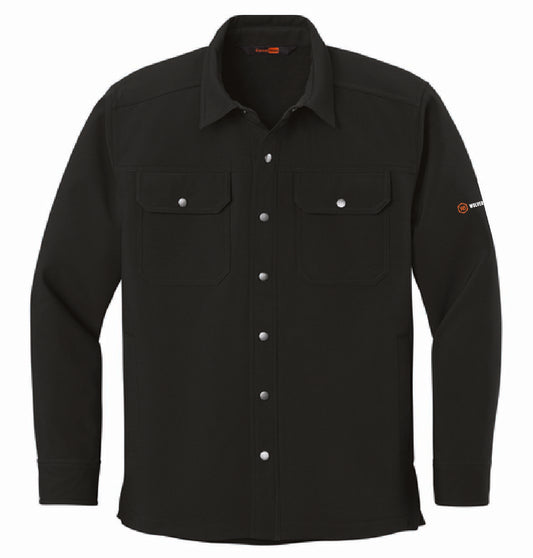 Cornerstone Men's Soft Shell Shirt Jacket with Wolverine Brass Logo