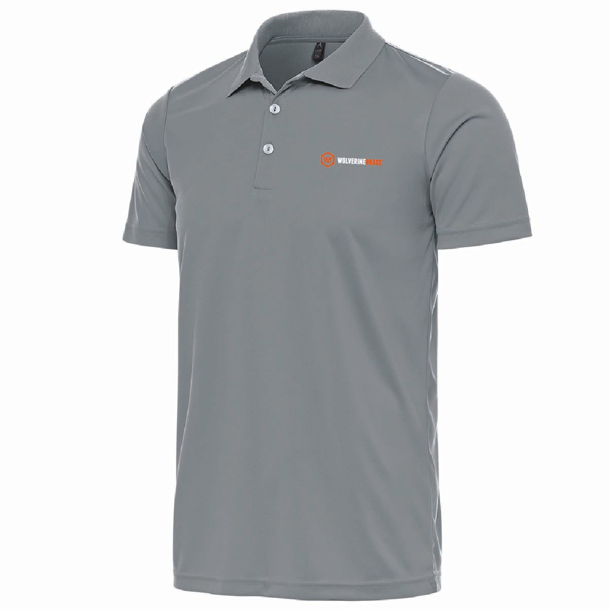 Antigua Men's Flex Polo with Wolverine Brass Logo
