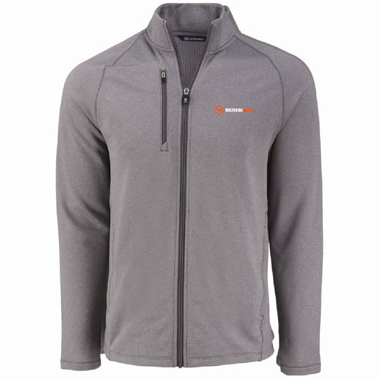 Cutter & Buck Men's Peshastin Fleece Full Zip Jacket with Wolverine Brass Logo