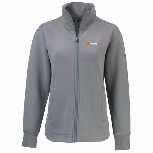 Cutter & Buck Women's Roam Full Zip Jacket with Wolverine Brass Logo