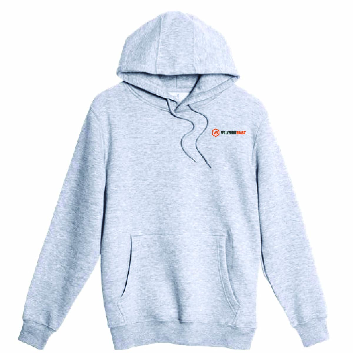 Lane 7 Unisex Premium Pullover Hooded Sweatshirt with Wolverine Brass Logo