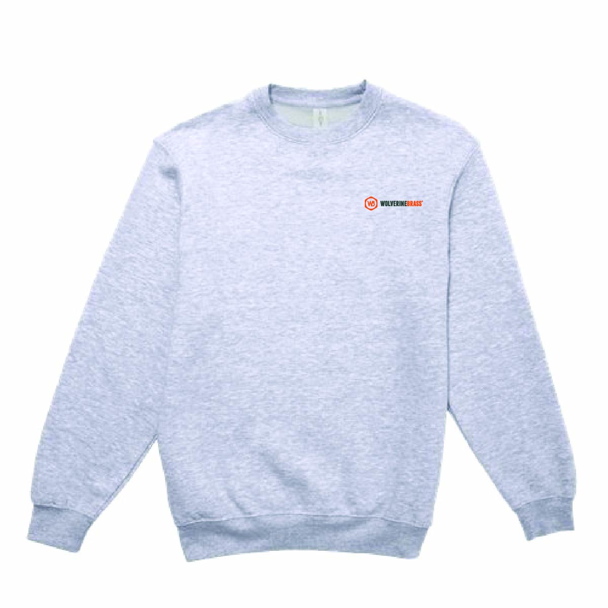 Lane 7 Unisex Premium Crewneck Sweatshirt with Wolverine Brass Logo