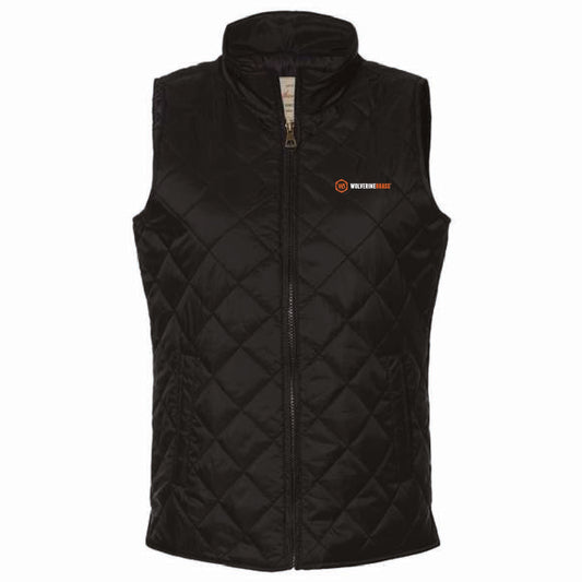 Weatherproof Women's Vintage Diamond Quilted Vest with Wolverine Brass Logo