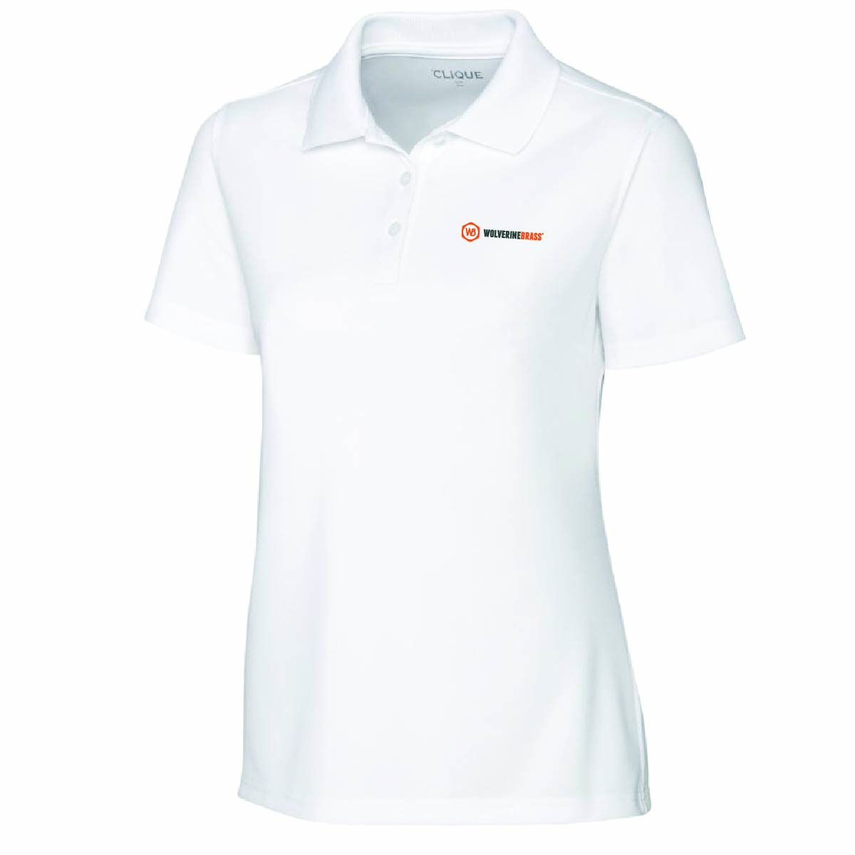 Clique by Cutter Women's Spin Performance Polo with Wolverine Brass Logo