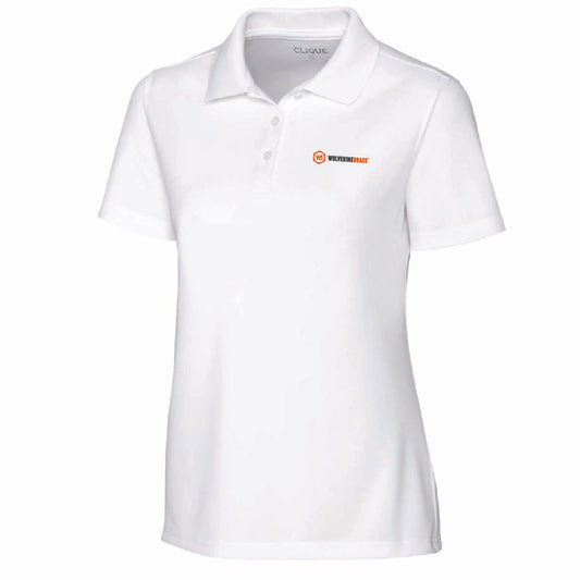 Clique by Cutter Women's Spin Performance Polo with Wolverine Brass Logo