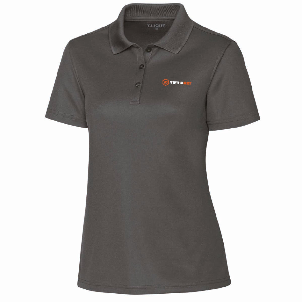 Clique by Cutter Women's Spin Performance Polo with Wolverine Brass Logo