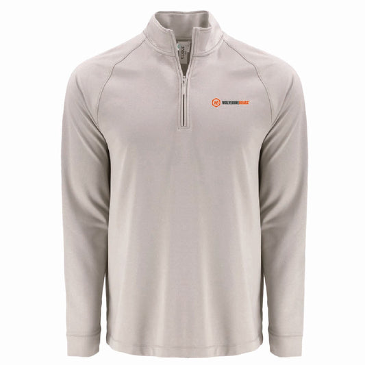 Clique by Cutter Men's Dash 1/4 Zip Sweatshirt with Wolverine Brass Logo