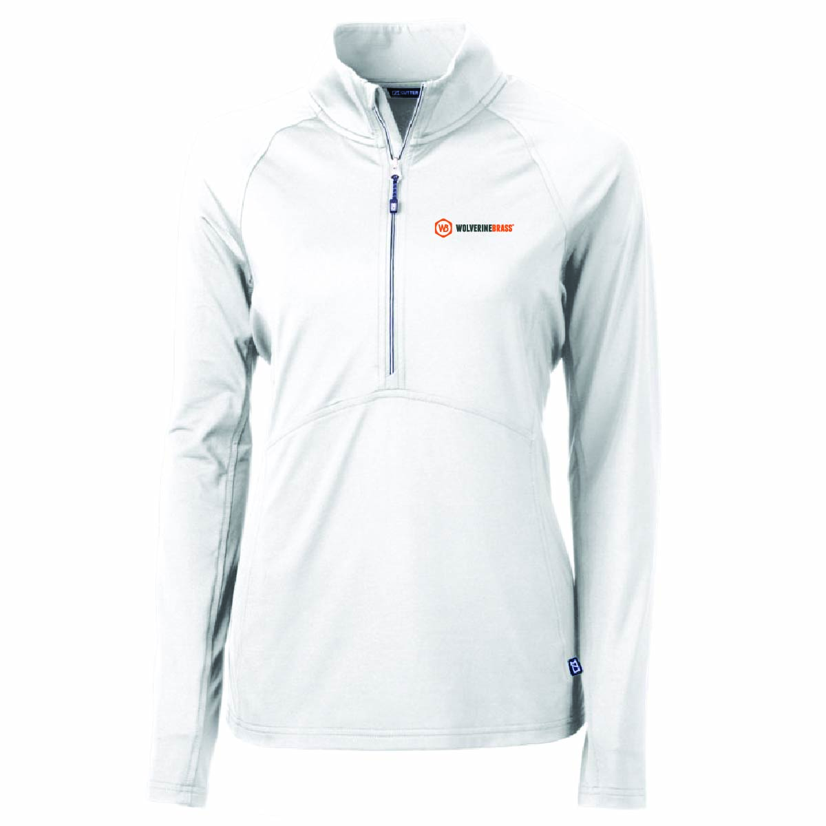 Cutter & Buck Women's Eco Stretch 1/4 Zip with Wolverine Brass Logo