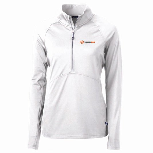 Cutter & Buck Women's Eco Stretch 1/4 Zip with Wolverine Brass Logo
