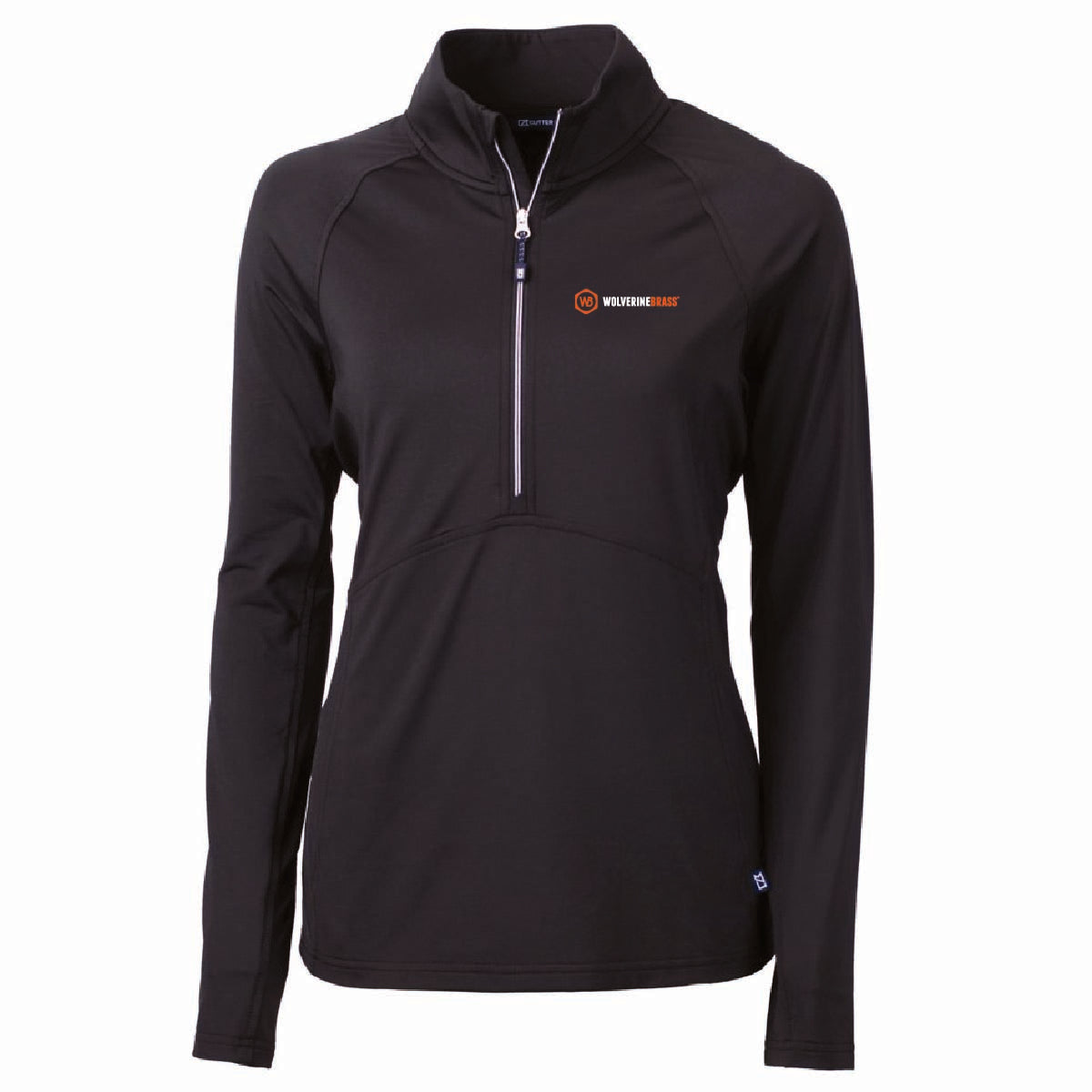 Cutter & Buck Women's Eco Stretch 1/4 Zip with Wolverine Brass Logo