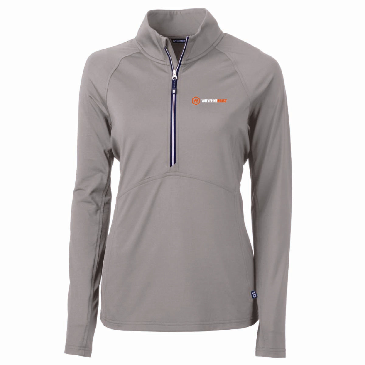 Cutter & Buck Women's Eco Stretch 1/4 Zip with Wolverine Brass Logo