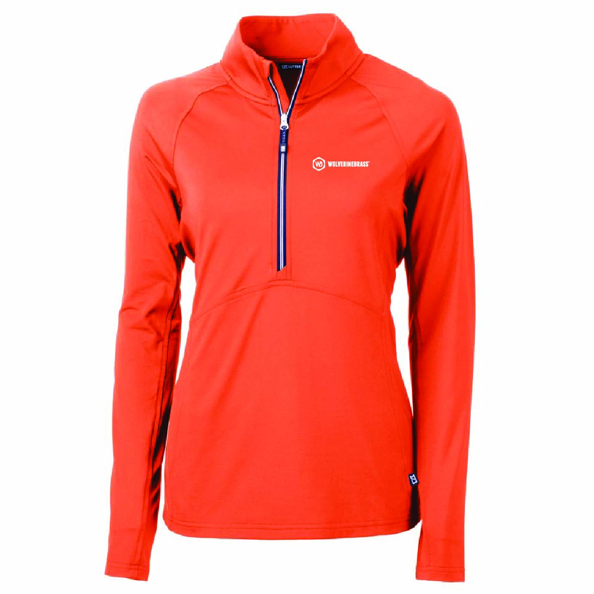 Cutter & Buck Women's Eco Stretch 1/4 Zip with Wolverine Brass Logo