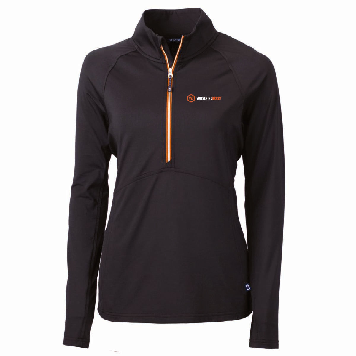 Cutter & Buck Women's Eco Stretch 1/4 Zip with Wolverine Brass Logo