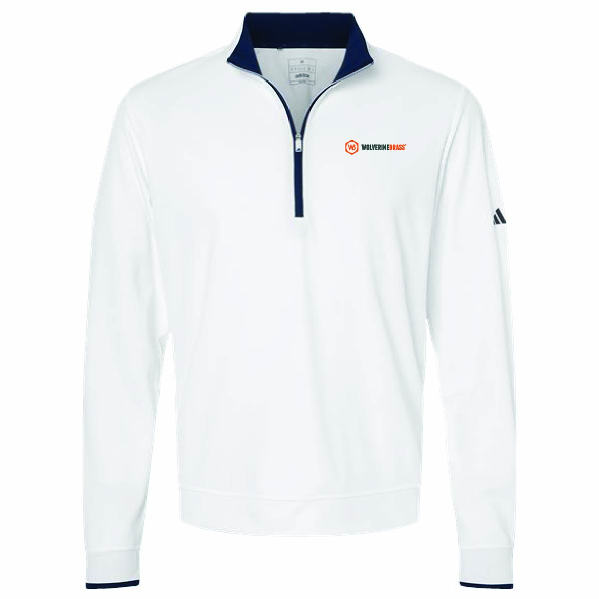 Adidas Men's Lightweight 1/4 Zip Pullover with Wolverine Brass Logo