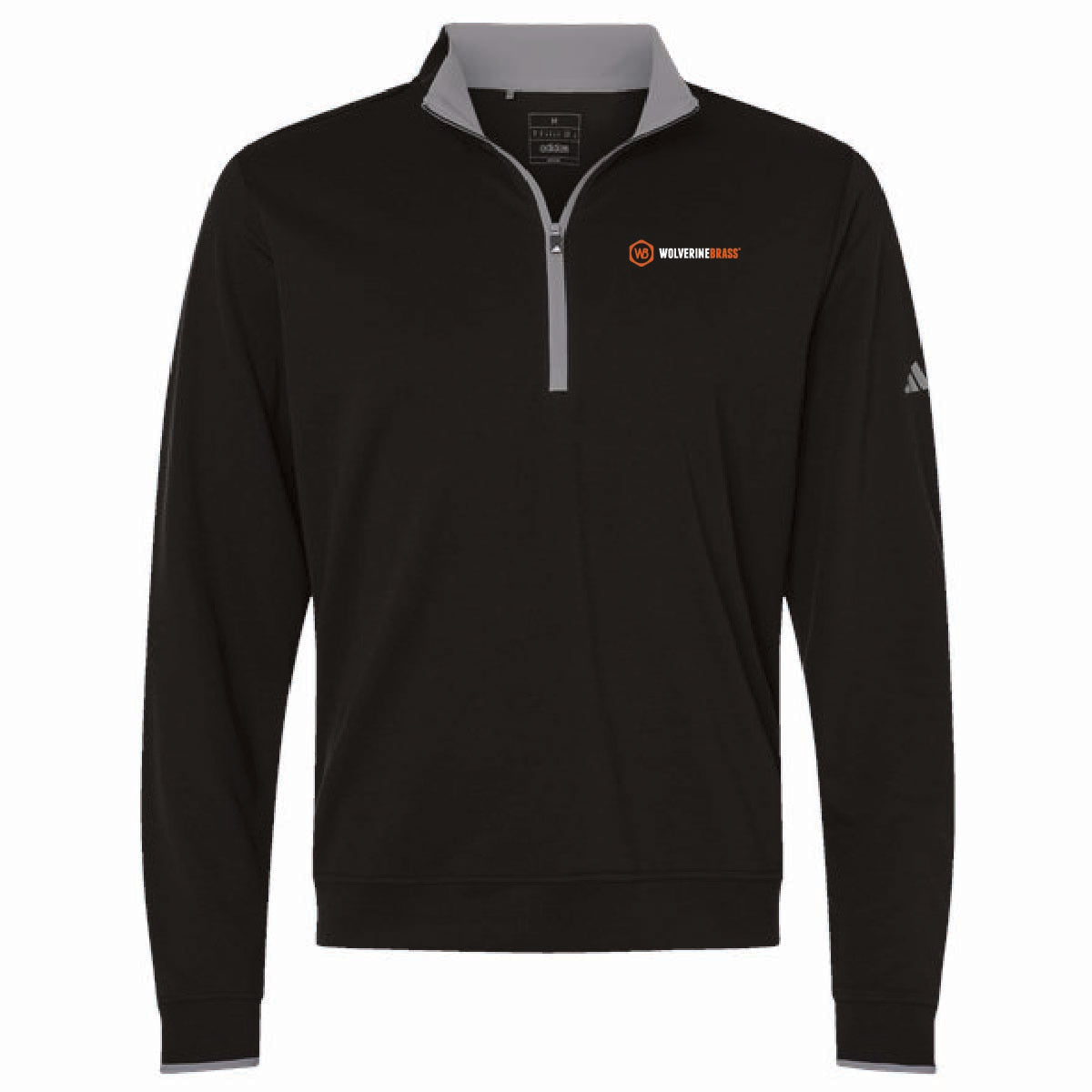 Adidas Men's Lightweight 1/4 Zip Pullover with Wolverine Brass Logo