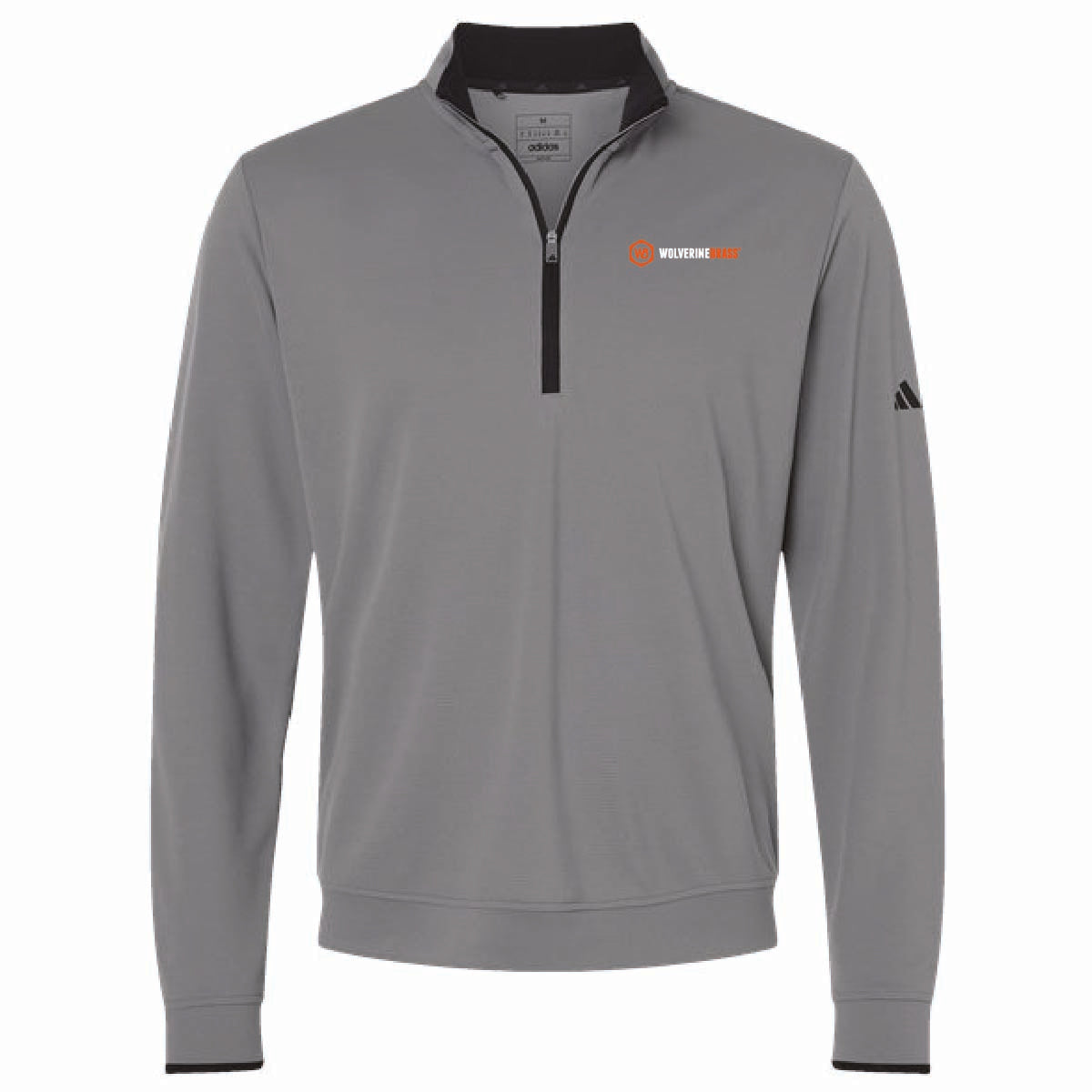 Adidas Men's Lightweight 1/4 Zip Pullover with Wolverine Brass Logo