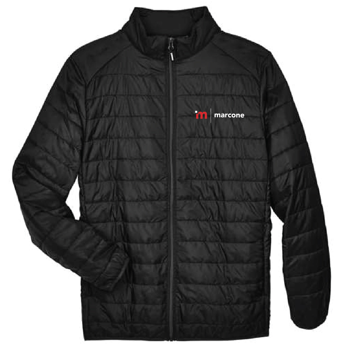 Core 365 Men's Packable Puffer Jacket with Marcone Logo