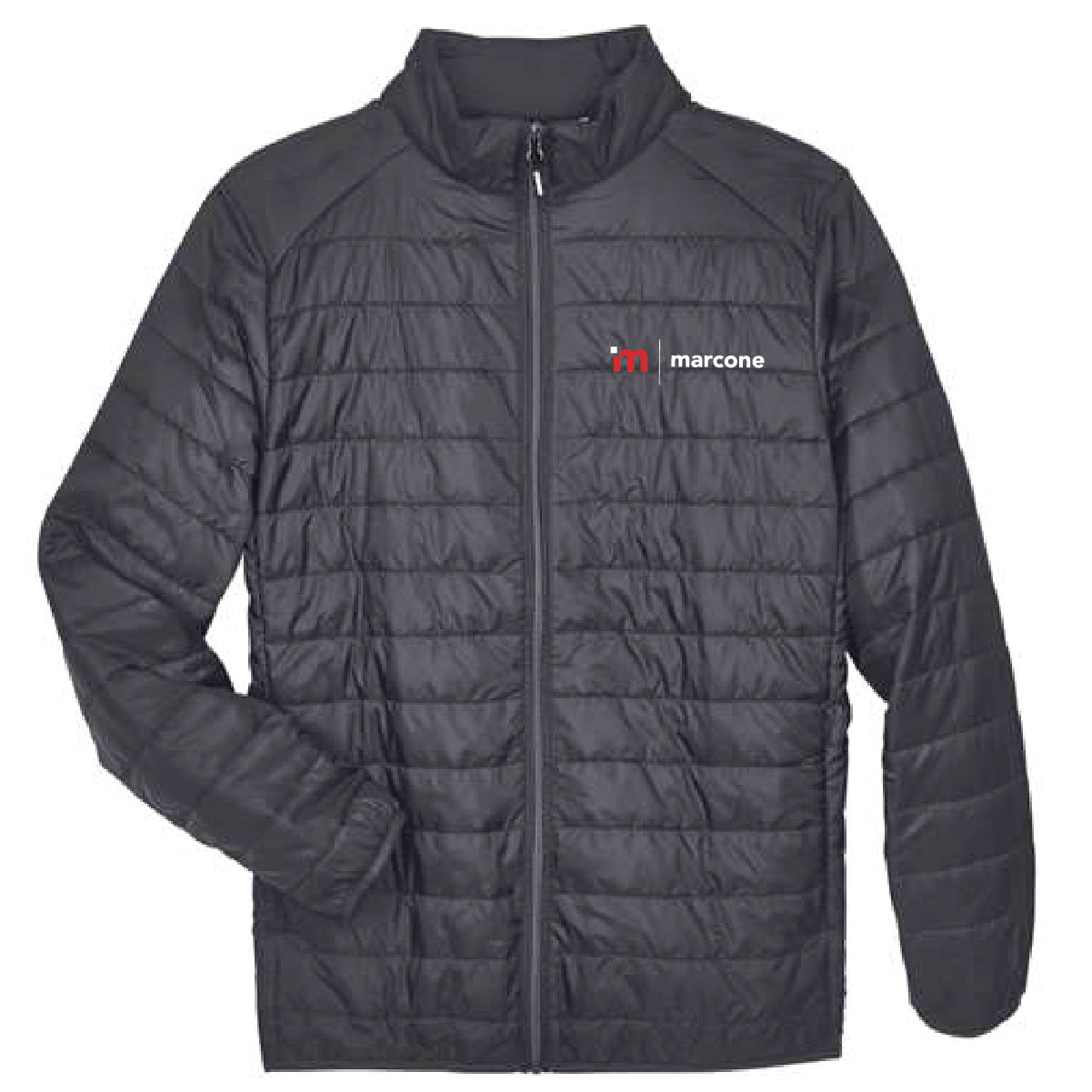 Core 365 Men's Packable Puffer Jacket with Marcone Logo
