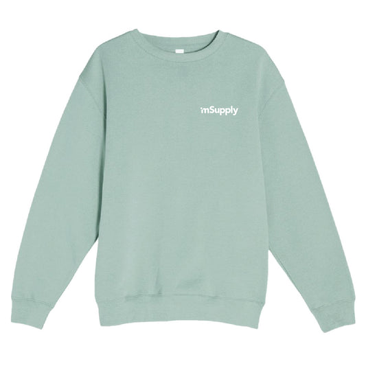 Lane 7 Unisex Premium Crewneck Sweatshirt with mSupply Logo