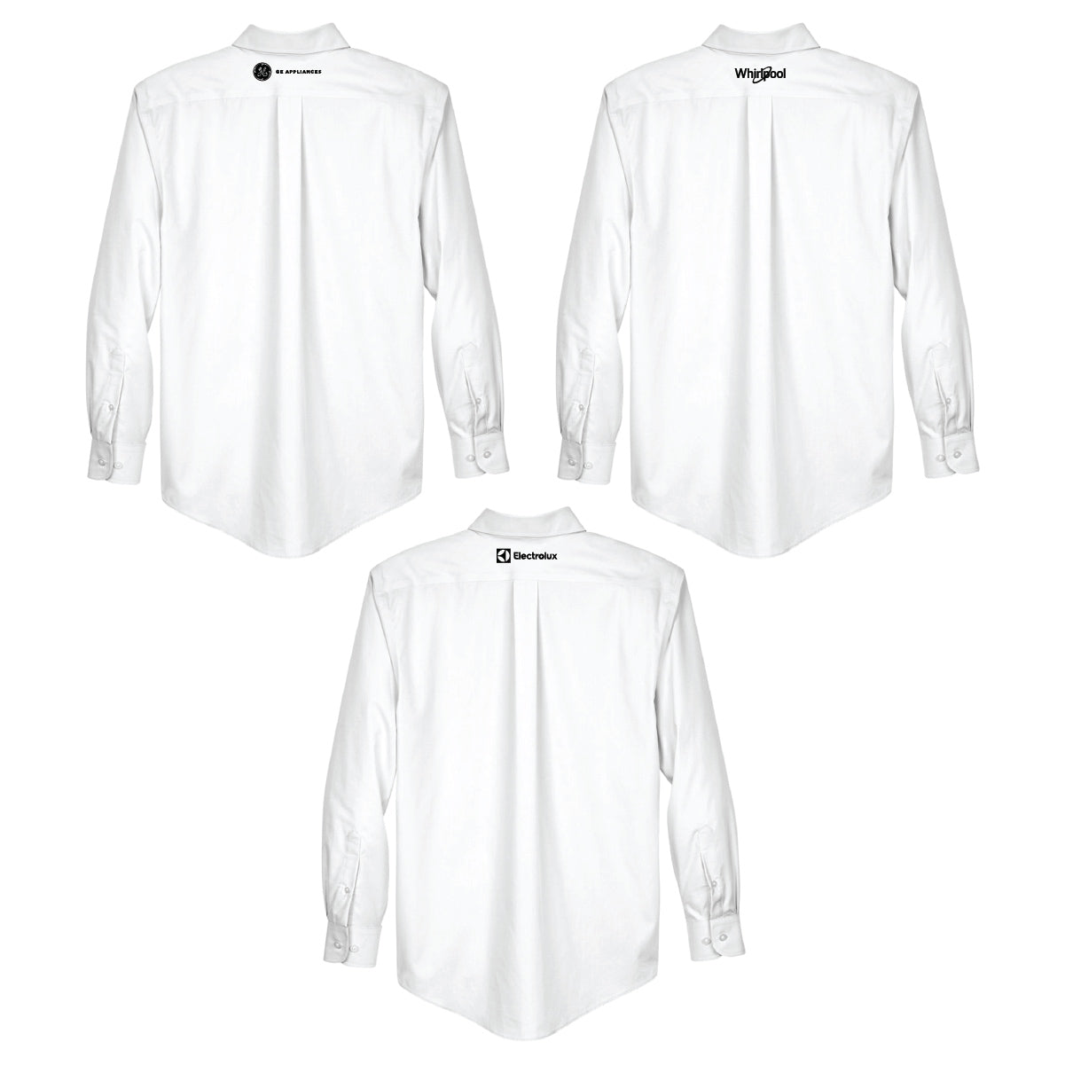 Devon & Jones Men's Broadcloth Woven Dress Shirt with Marcone Logo