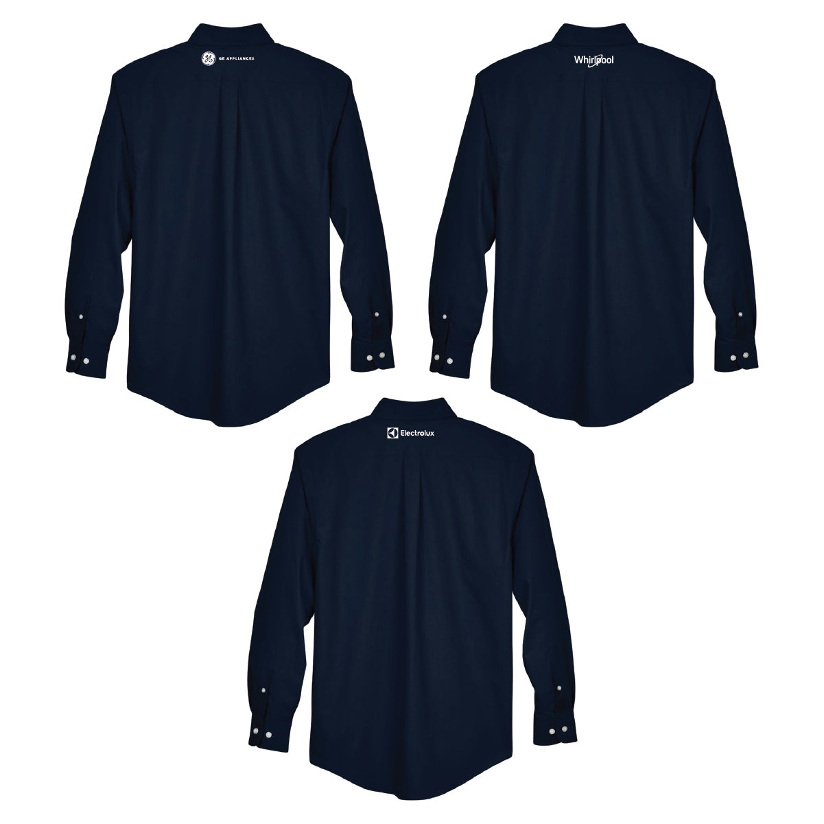 Devon & Jones Men's Broadcloth Woven Dress Shirt with Marcone Logo
