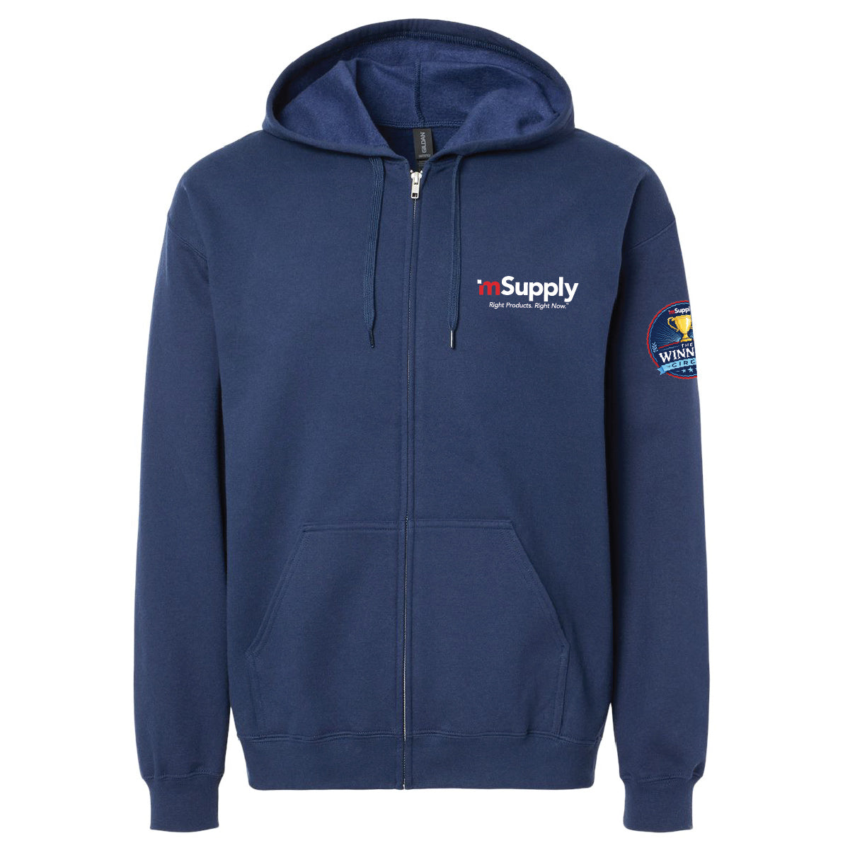 Winner's Circle Gildan Unisex Full Zip Softstyle Hooded Sweatshirt