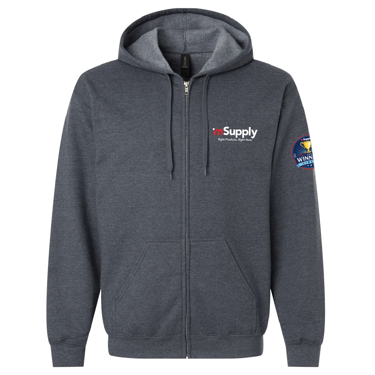 Winner's Circle Gildan Unisex Full Zip Softstyle Hooded Sweatshirt
