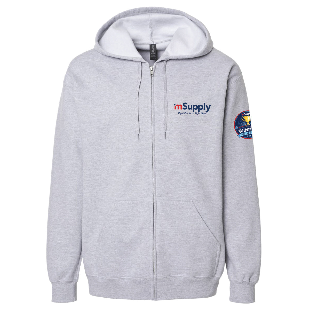 Winner's Circle Gildan Unisex Full Zip Softstyle Hooded Sweatshirt