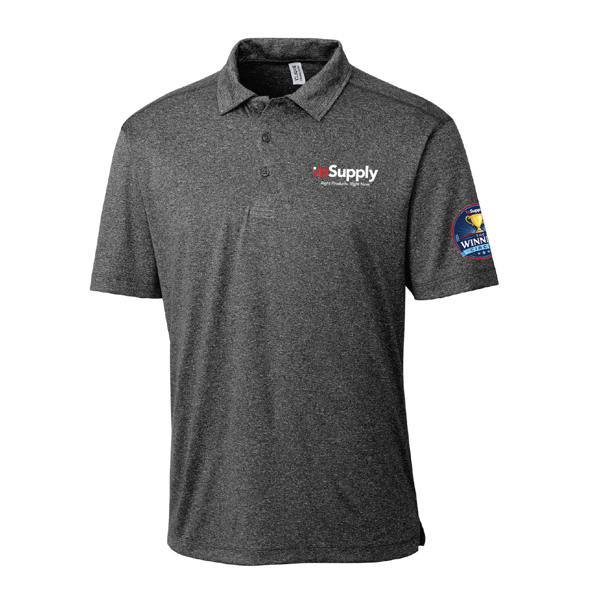 Winner's Circle Clique by Cutter Men's Charge Active Polo