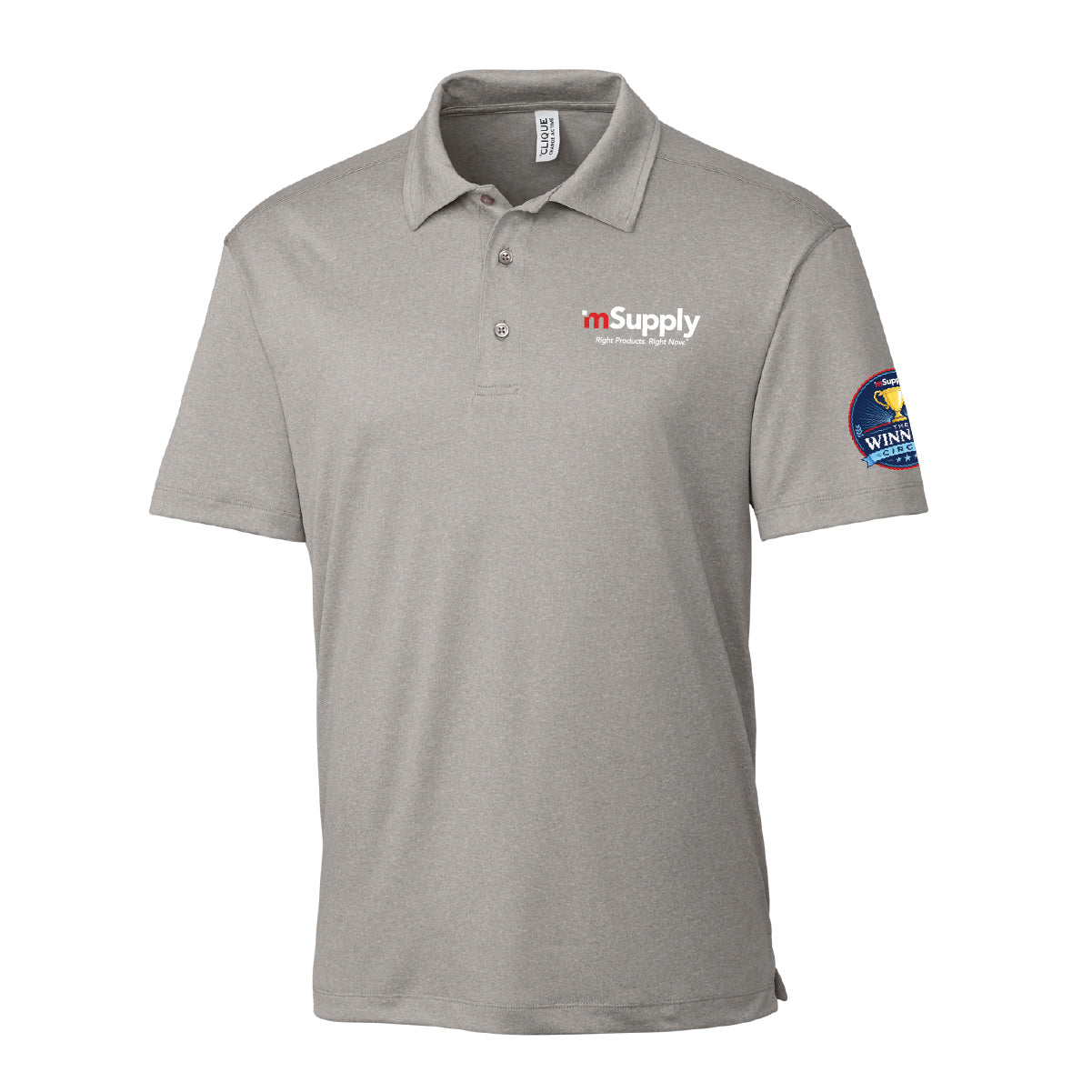 Winner's Circle Clique by Cutter Men's Charge Active Polo