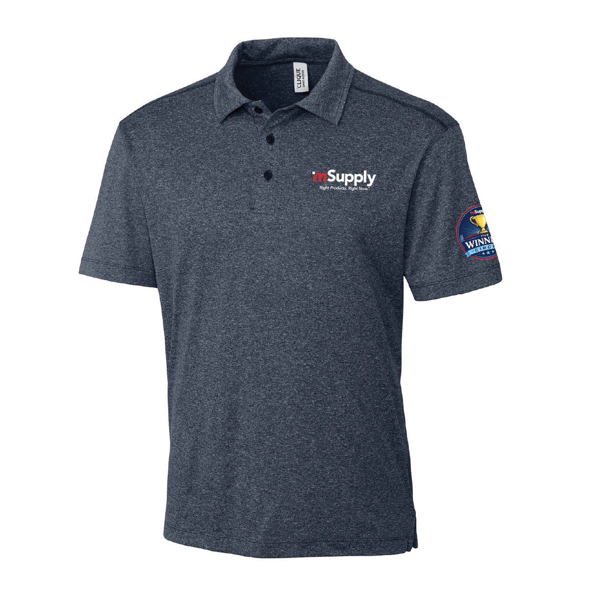 Winner's Circle Clique by Cutter Men's Charge Active Polo