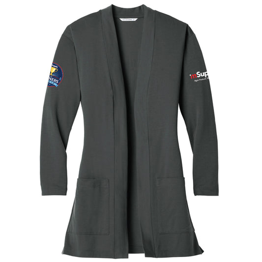 Winner's Circle Port Authority Women's Long Pocket Knit Cardigan