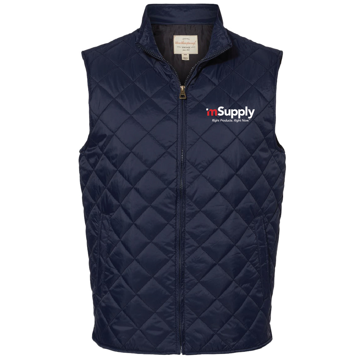 Winner's Circle Weatherproof Men's Vintage Diamond Quilted Vest