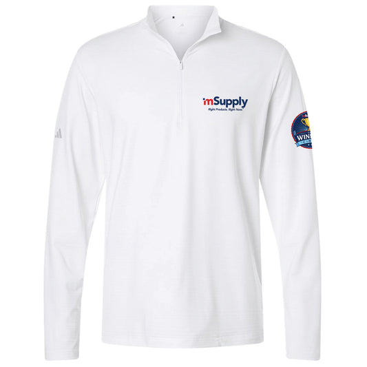 Winner's Circle Adidas Men's Textured Stripe 1/4 Zip Pullover
