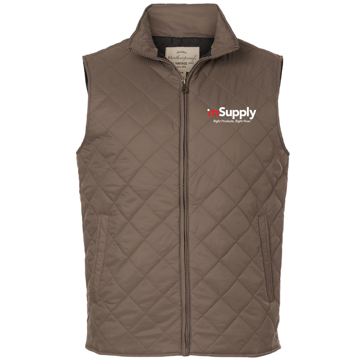 Winner's Circle Weatherproof Men's Vintage Diamond Quilted Vest