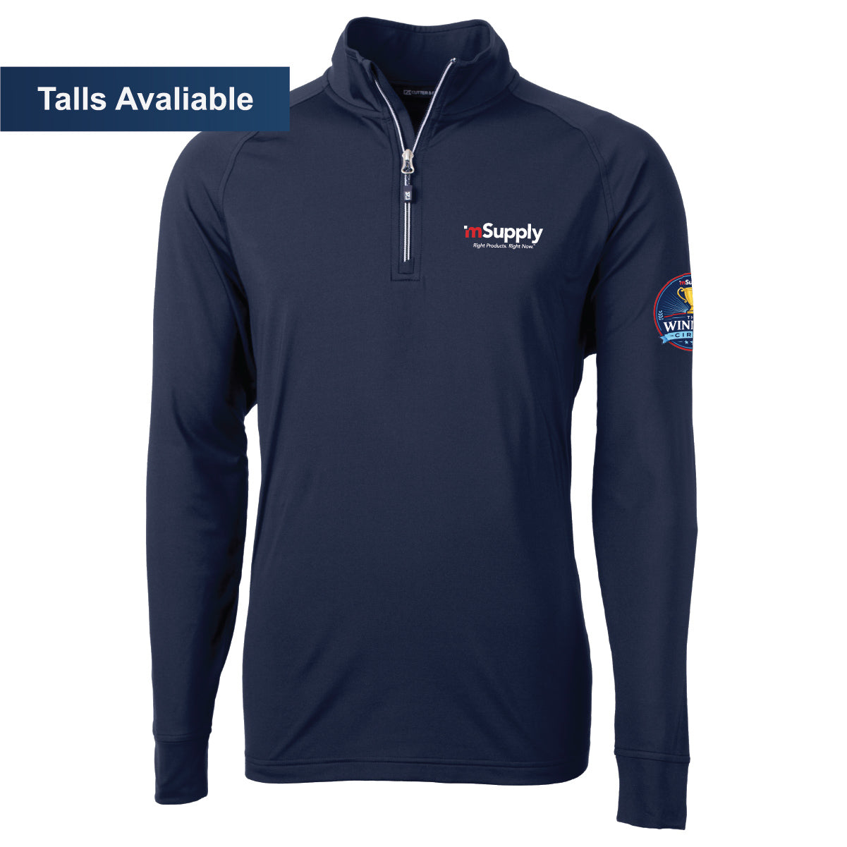 Winner's Circle Cutter & Buck Men's Eco Stretch 1/4 Zip