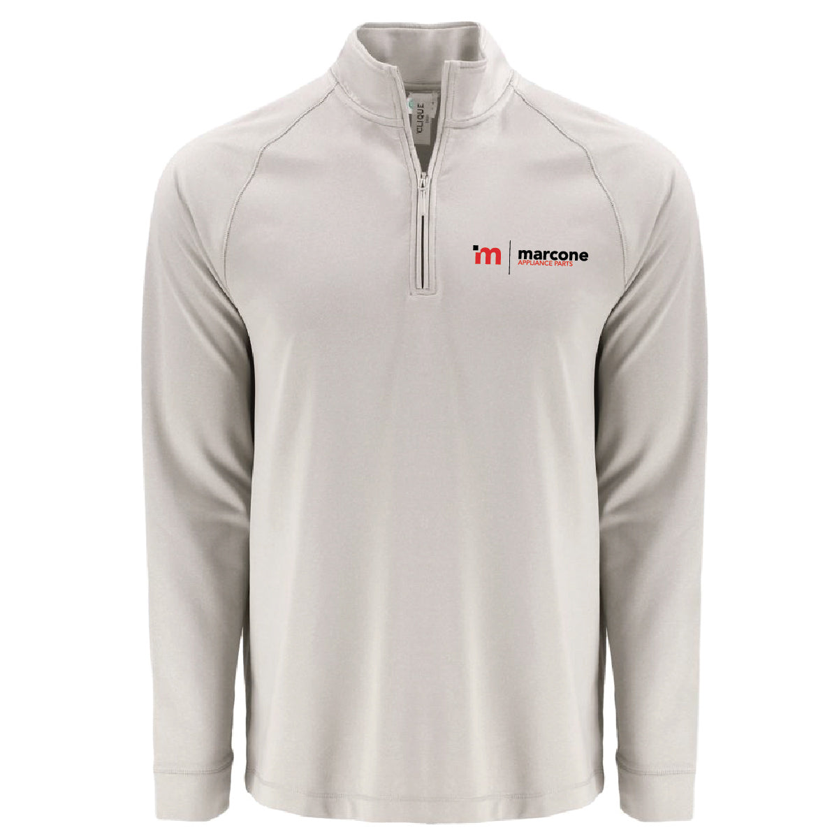 Clique by Cutter Men's Dash 1/4 Zip Sweatshirt with Marcone Appliance Logo