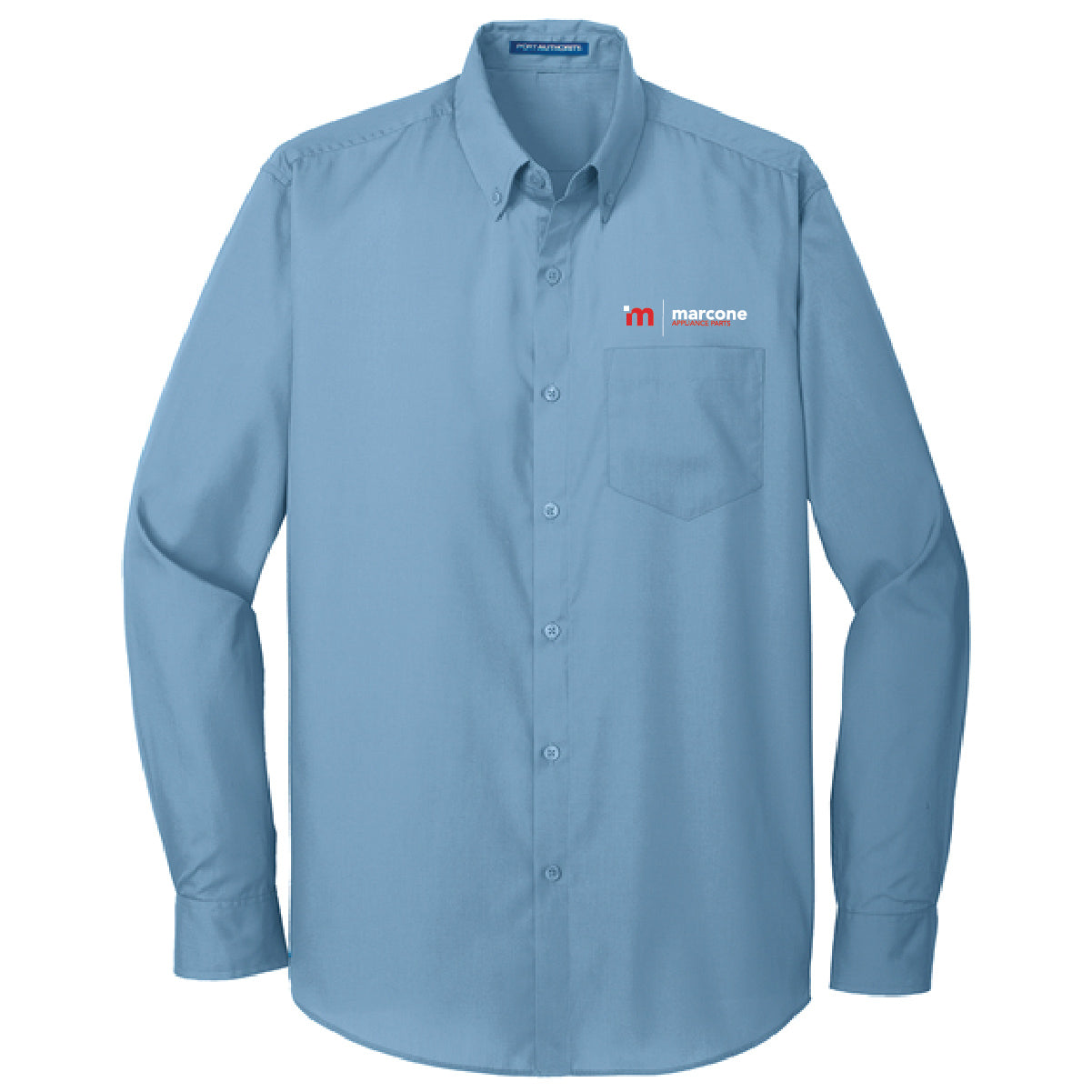 Port Authority Men's Long Sleeve Poplin Shirt with Marcone Appliance Logo