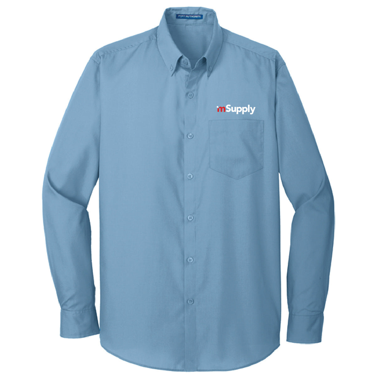 Port Authority Men's Long Sleeve Poplin Shirt with mSupply Logo